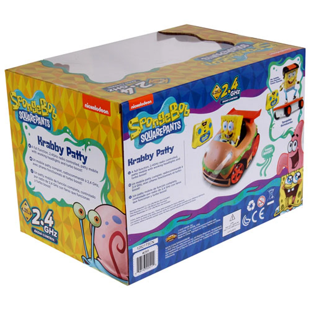 NKOK SpongeBob Krabby Patty RC Car (2511) - Multi-Coloured