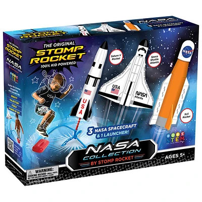 Jeu de fusée Stomp Rocket NASA Collection - Ensemble de 3