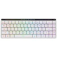 Clavier de jeu mécanique rétroéclairé à profil bas Bluetooth ROG M603 Falchion RX Red d'ASUS - Blanc - Exclusivité BBY