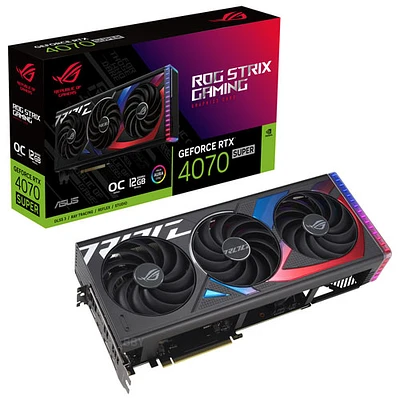 ASUS ROG Strix GeForce RTX 4070 Super OC Edition 12GB GDDR6X Video Card