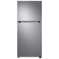 Boîte ouverte - Réfrigérateur à congélateur supérieur 29 po de Samsung avec Twin Cooling Plus et Flex Zone - Inox - Endommagé