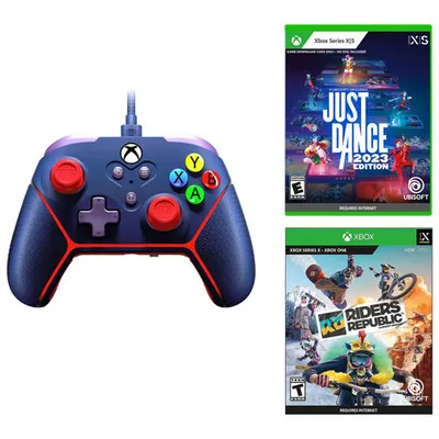 Surge Livewire Microwatt Wired Controller for Xbox Series X|S / Xbox One w/ Just Dance 2023 & Riders Republic