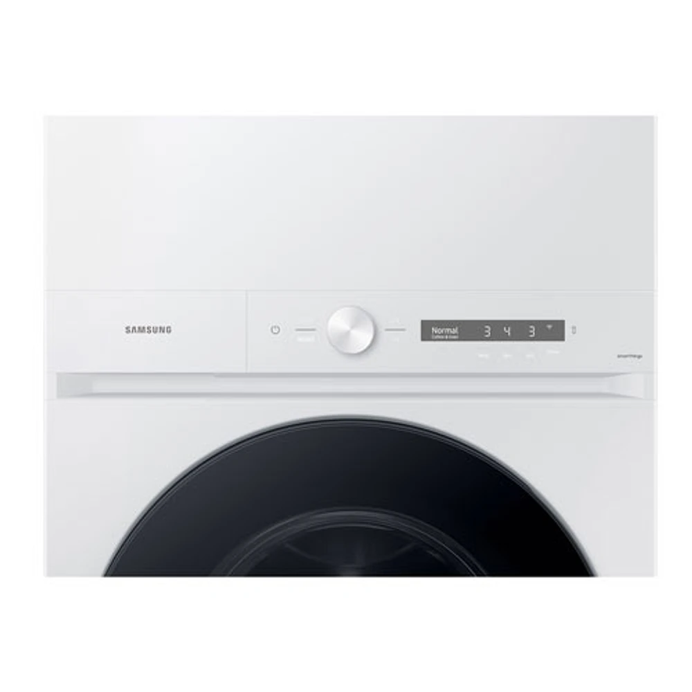 Samsung 5.3 Cu. Ft. Electric Washer & 7.6 Cu. Ft. Dryer Laundry Hub (WH46DBH550EWAC) - White - Only at Best Buy