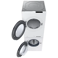 Duo laveuse électrique de 5,3 pi³ et sécheuse de 7,6 pi³ de Samsung (WH46DBH550EWAC) - Blanc - Exclusivité de Best Buy