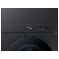 Samsung 5.3 Cu. Ft. Front Load Electric Washer & Dryer Laundry Hub (WH46DBH550EVAC) - Black Stainless Steel