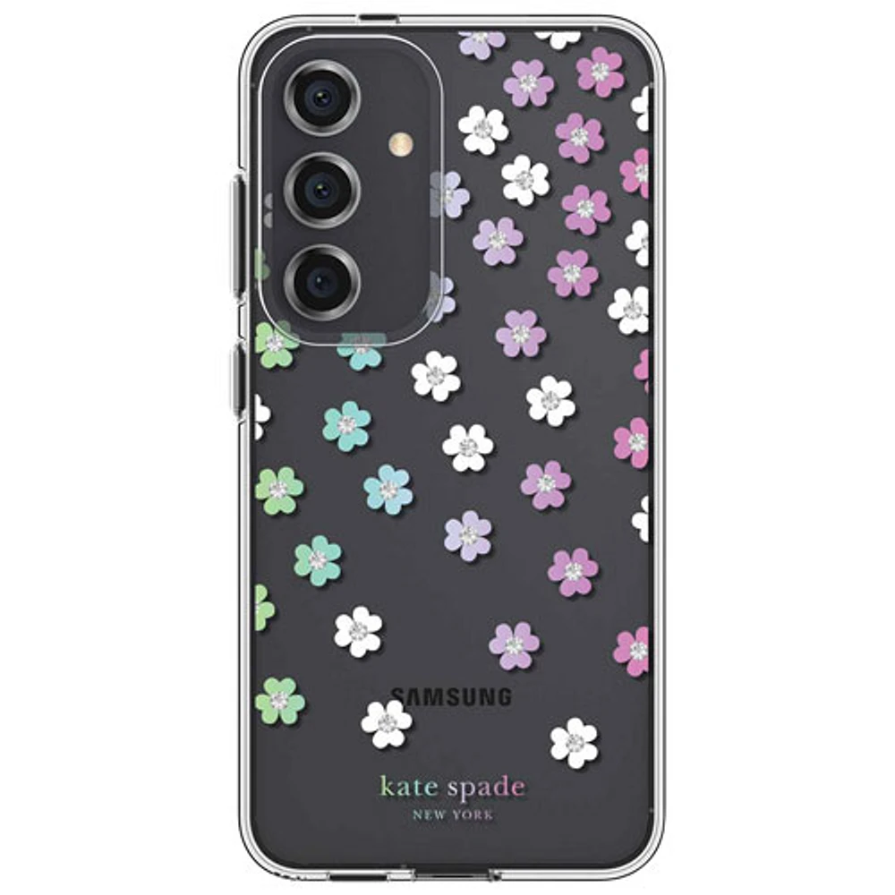 Étui rigide ajusté de Kate Spade New York pour Galaxy S24 - Fleurs éparses