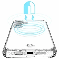 Itskins Hybrid_R Magnetic Fitted Hard Shell Case for Galaxy S24 - Transparent