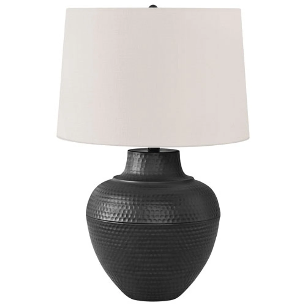 Monarch Transitional 26" Table Lamp - Black/Cream