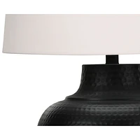 Monarch Transitional 26" Table Lamp - Black/Cream
