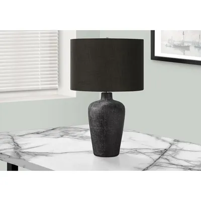 Monarch Contemporary 24" Table Lamp - Black