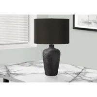 Monarch Contemporary 24" Table Lamp - Black