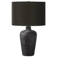 Monarch Contemporary 24" Table Lamp - Black