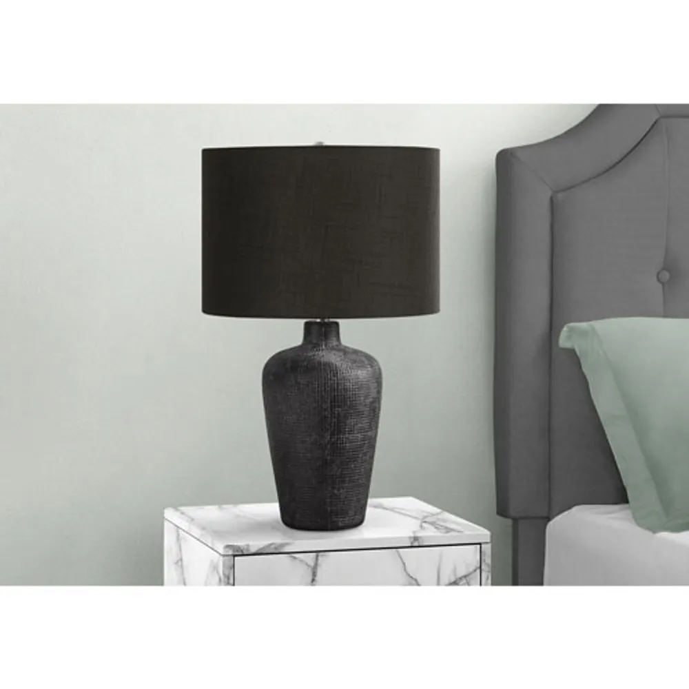 Monarch Contemporary 24" Table Lamp - Black