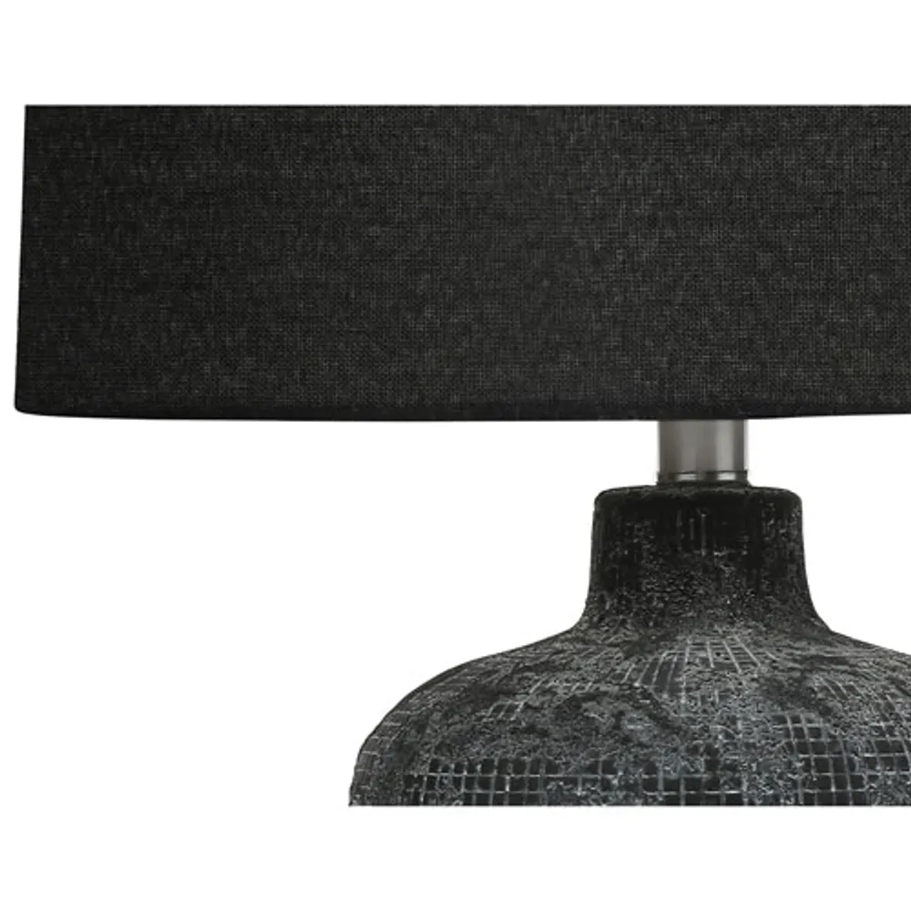 Monarch Contemporary 24" Table Lamp - Black