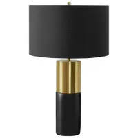 Monarch Contemporary 25" Table Lamp - Black