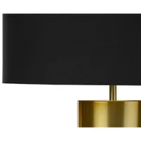 Monarch Contemporary 25" Table Lamp - Black