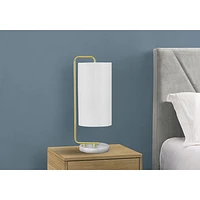 Monarch Contemporary 20" Table Lamp - White/Cream