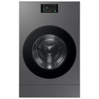 Laveuse-sécheuse à pompe à chaleur hybride de 6,1 pi³ de Samsung (WD53DBA900HZA1) - Acier foncé