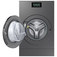 Laveuse-sécheuse à pompe à chaleur hybride de 6,1 pi³ de Samsung (WD53DBA900HZA1) - Acier foncé