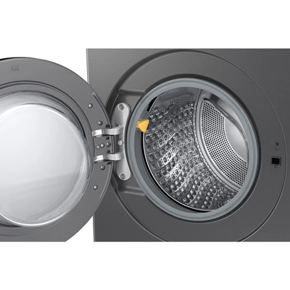 Laveuse-sécheuse à pompe à chaleur hybride de 6,1 pi³ de Samsung (WD53DBA900HZA1) - Acier foncé