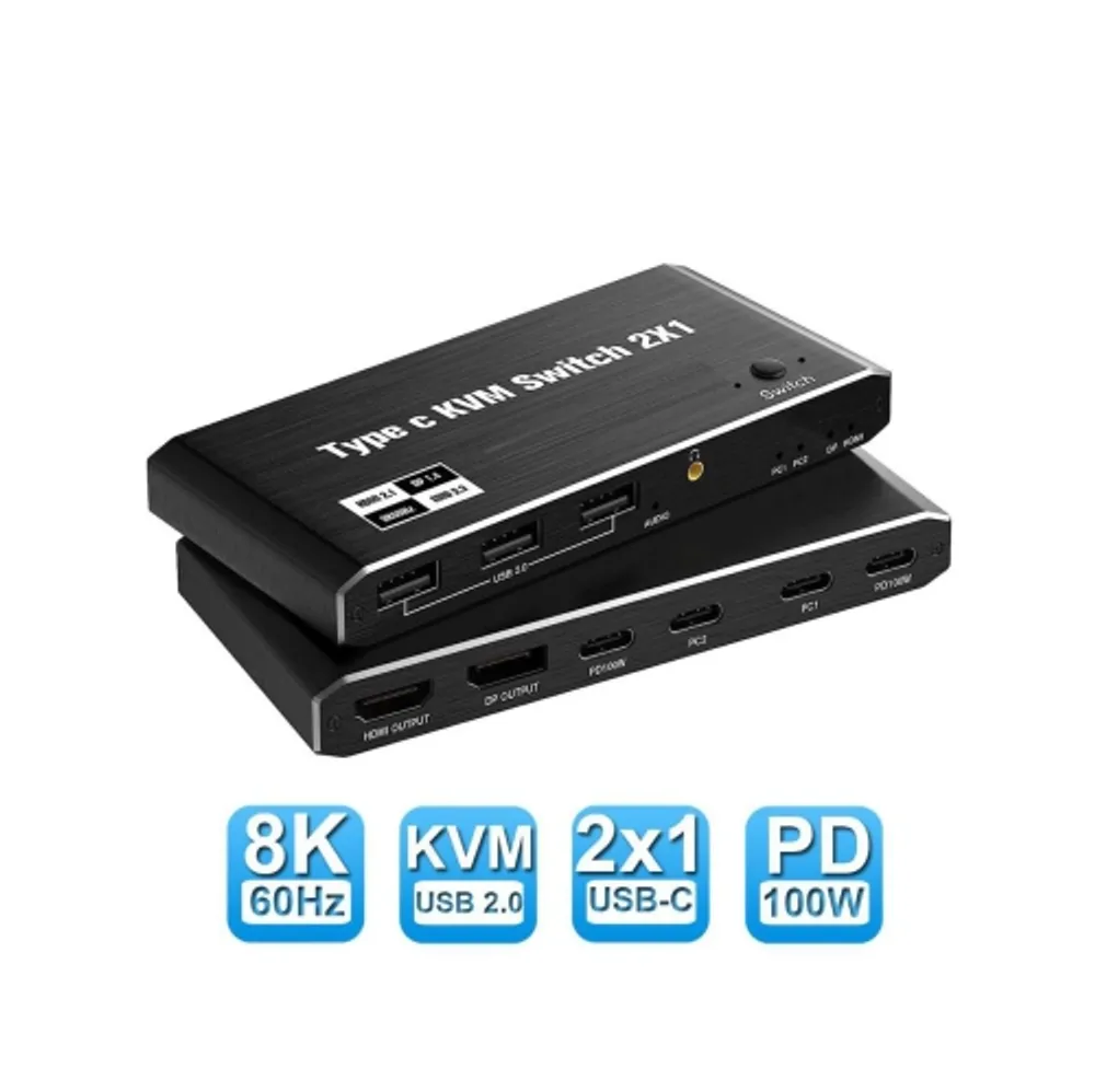 4x1 8K UHD Ultra Slim HDMI 2.1 Switcher (8K60Hz, 4K120Hz)