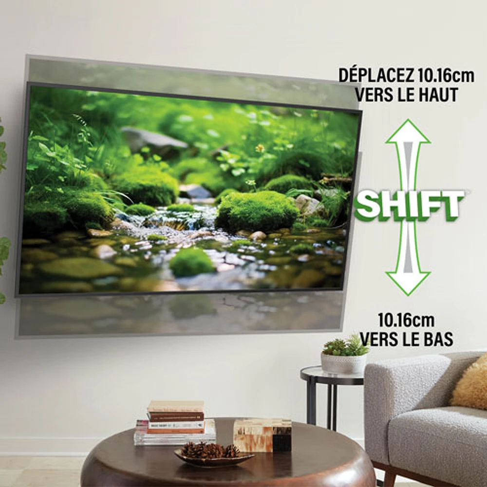 SANUS Elite 42"-90" Advanced Full-Motion 4D + Shift TV Wall Mount