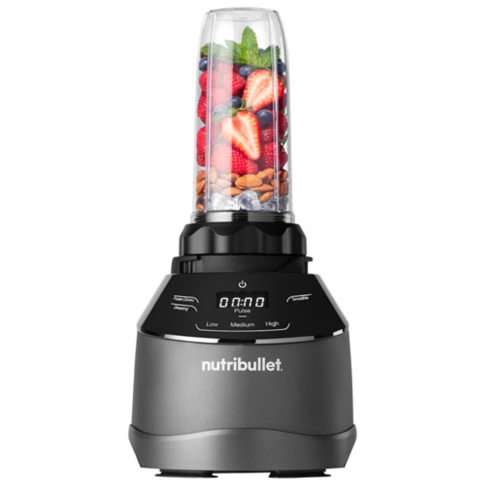 NutriBullet Triple Prep System 1.89L 1500-Watt Blender - Grey/Metallic