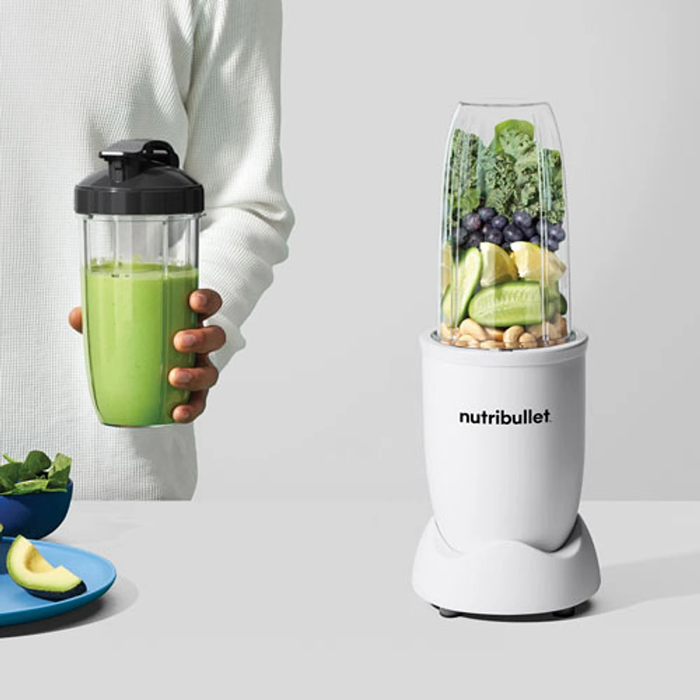 Mélangeur à une portion de 900 W Pro 0,9 l de NutriBullet - Blanc mat monochrome