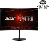 Open Box - Acer Nitro 31.5" WQHD 165Hz 1ms GTG Curved VA LED FreeSync Gaming Monitor - Black