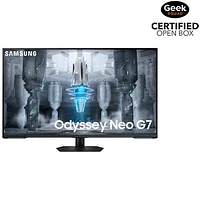 Boîte ouverte - Moniteur de jeu FreeSync DEL VA Ultra HD 4K 144 Hz GTG 1 ms de 43 po Odyssey Neo G7 de Samsung - Noir