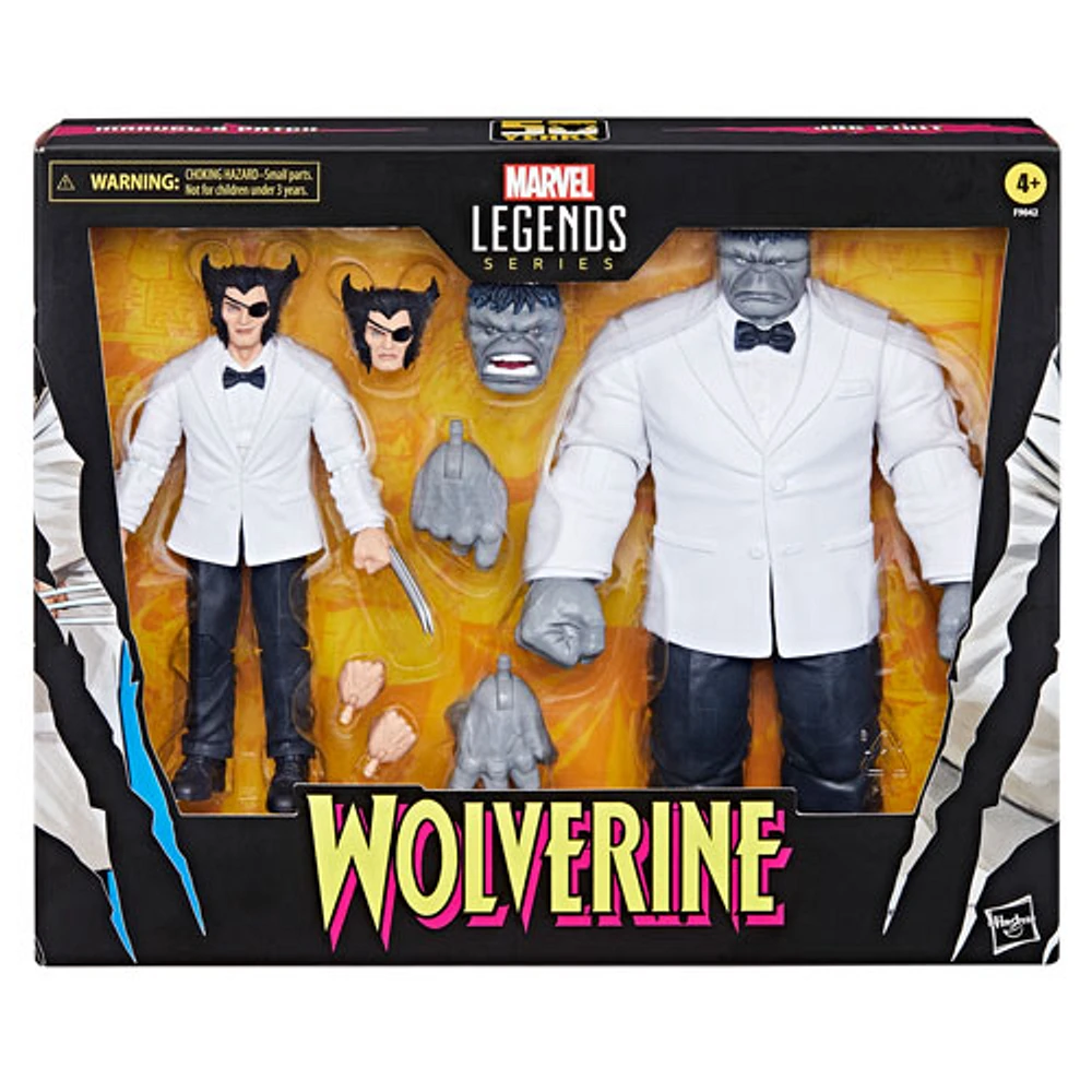 Hasbro Marvel Legends Series - Figurines d'action de Patch et Joe Fixit pour le 50e anniversaire de Wolverine