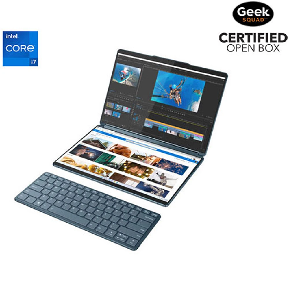 Boîte ouverte - Portable à écran tactile de 13 po Yoga Book 9i de 13 po de Lenovo (Core i7-1355U d'Intel/SSD 1 To/RAM 16 Go/Windows 11)