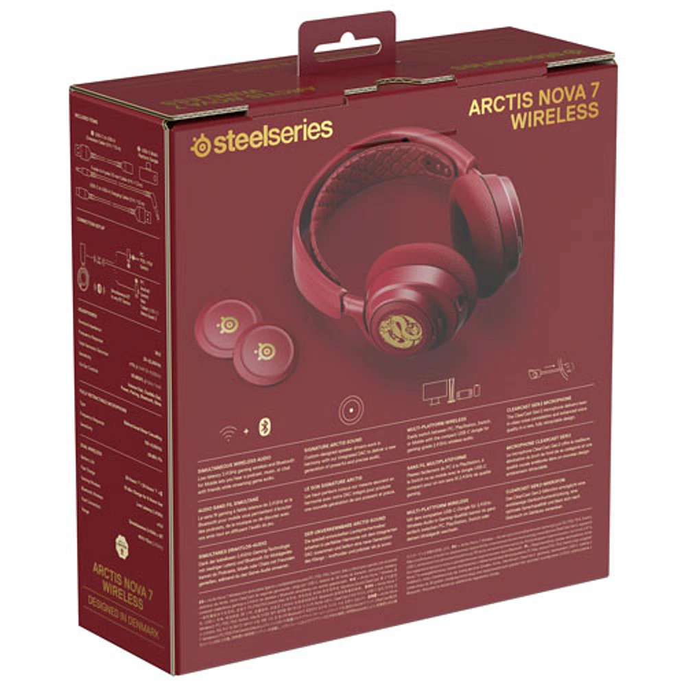 Steelseries Arctis Nova 7 Limited Edition Dragon Wireless Gaming Headset - Red