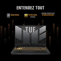 Portable de jeu 144 Hz de 15,6 po TUF Gaming F15 d'ASUS (Core i5-12500H d'Intel/RAM 16 Go/SSD 512 Go/RTX 3050)