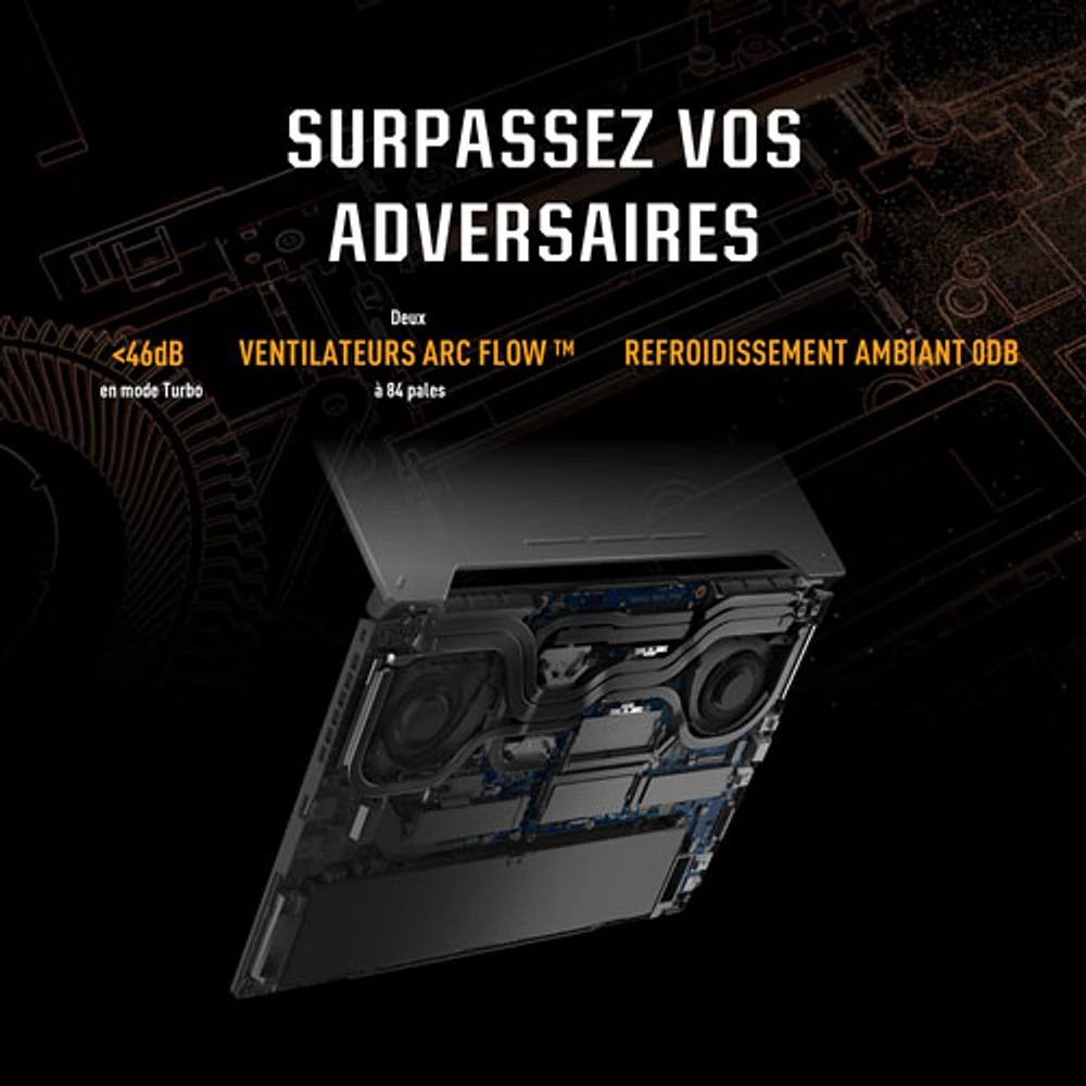 Portable de jeu 144 Hz de 15,6 po TUF Gaming F15 d'ASUS (Core i5-12500H d'Intel/RAM 16 Go/SSD 512 Go/RTX 3050)