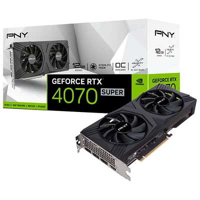 PNY GeForce RTX 4070 Super 12GB OC DF GDDR6X Video Card