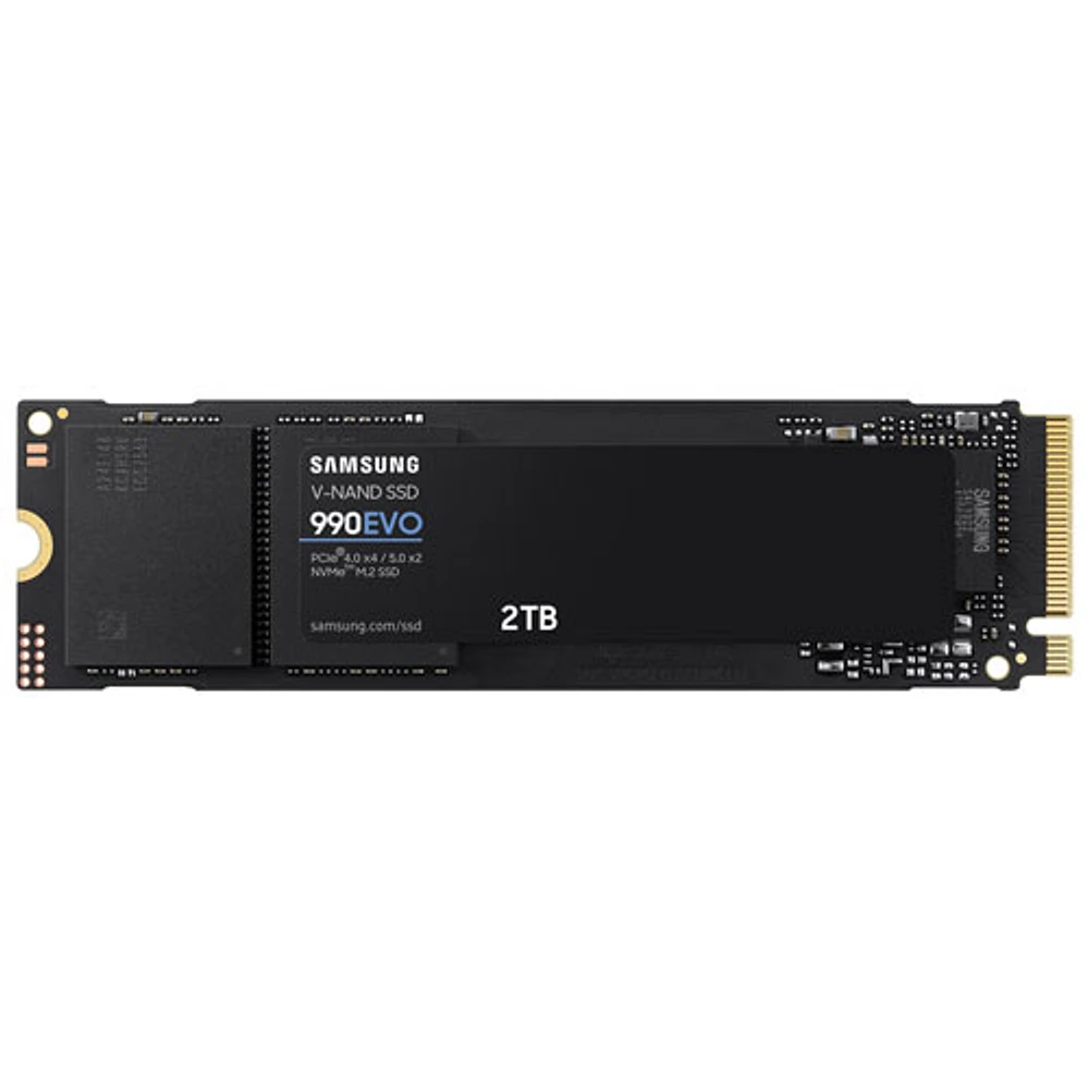 Disque SSD interne NVMe PCI-e 990 EVO de 2 To de Samsung (MZ-V9E2T0B/AM) - Anglais - Noir/Rouge