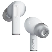 Écouteurs boutons 100 % sans fil à suppression du bruit A1 Pro de Sudio Audio - Blanc