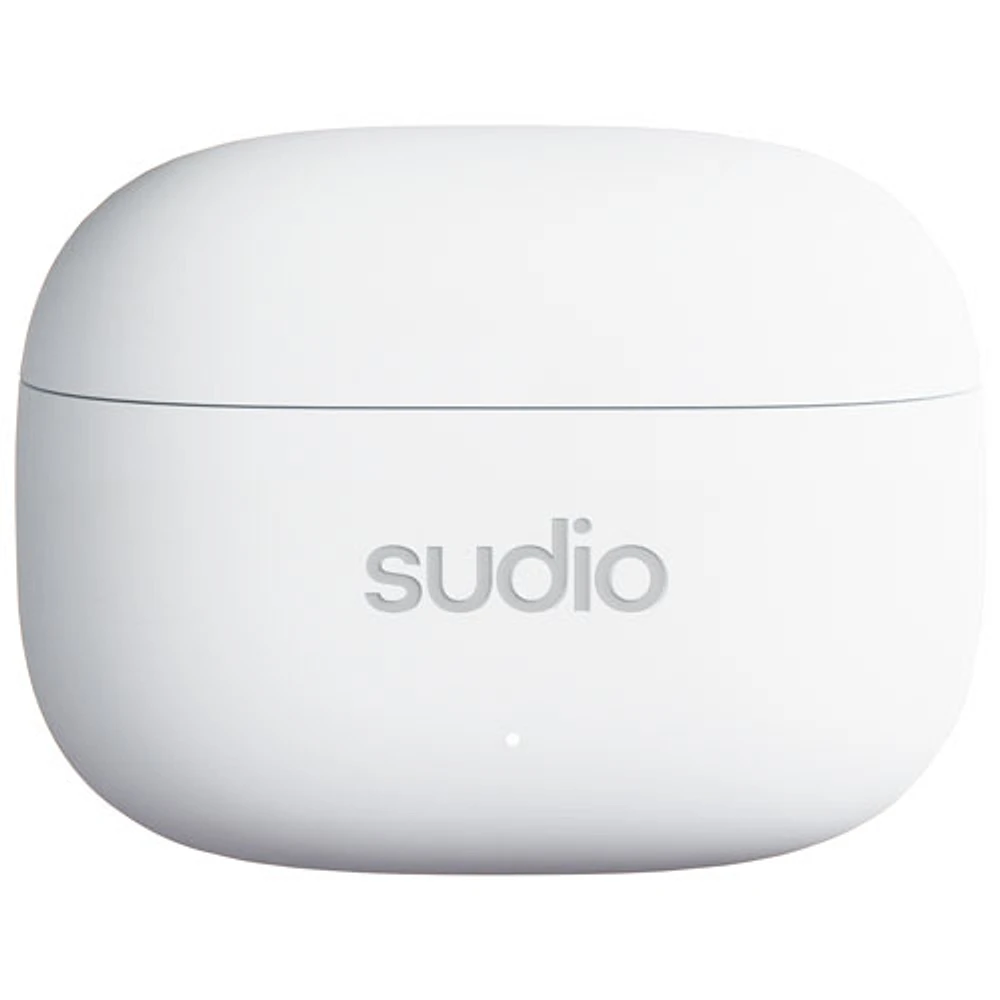 Écouteurs boutons 100 % sans fil à suppression du bruit A1 Pro de Sudio Audio - Blanc
