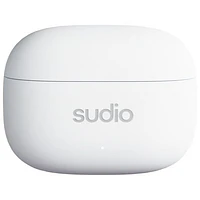 Écouteurs boutons 100 % sans fil à suppression du bruit A1 Pro de Sudio Audio - Blanc
