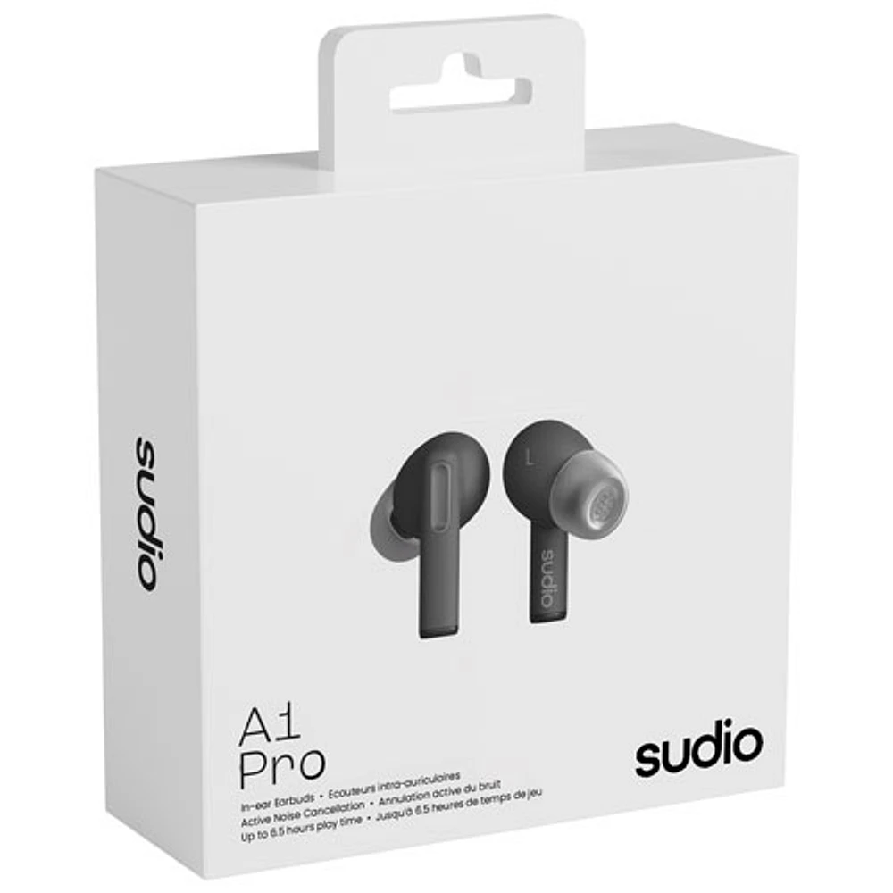Sudio Audio A1 Pro In-Ear Noise Cancelling True Wireless Earbuds - Black
