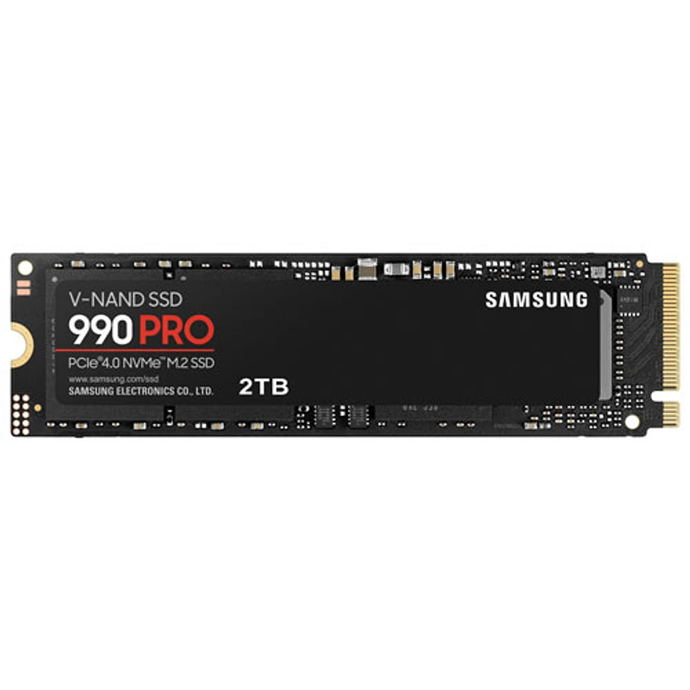 Samsung 990 PRO 2TB NVMe PCI-e Internal Solid State Drive (MZ-V9P2T0B/AMF) - Black/Red