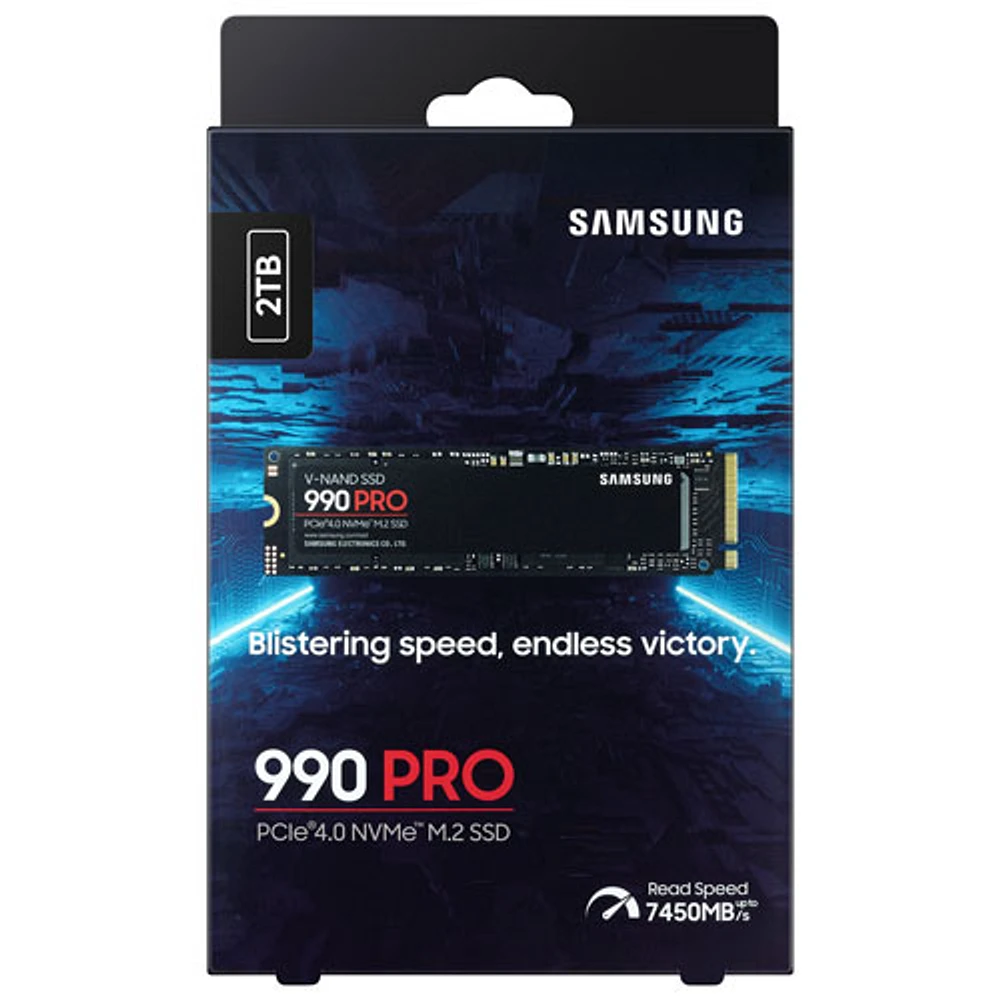 Samsung 990 PRO 2TB NVMe PCI-e Internal Solid State Drive (MZ-V9P2T0B/AMF) - Black/Red