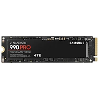 Samsung 990 PRO 4TB NVMe PCI-e Internal Solid State Drive (MZ-V9P4T0B/AMF) - Black/Red