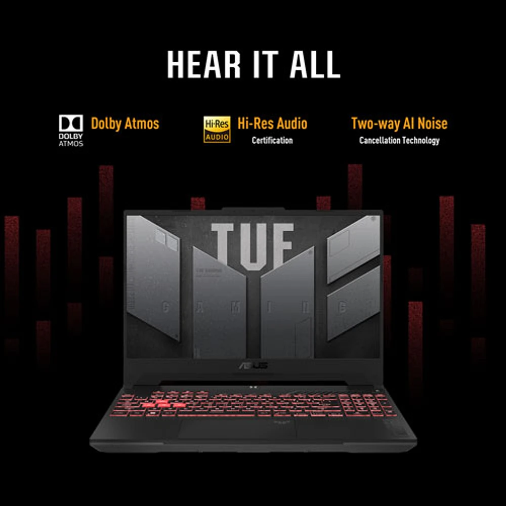 ASUS TUF Gaming A15 (2024) 15.6" 144Hz Gaming Laptop (AMD Ryzen 7 8845HS/1TB SSD/32GB RAM/RTX 4060)