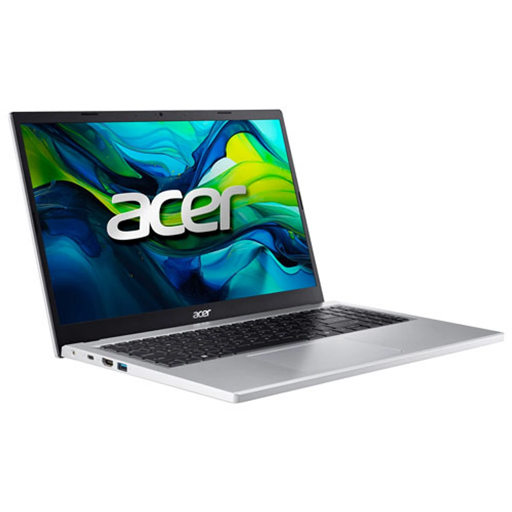 Portable de 15,6 po Aspire Go d'Acer - Argenté (N100 d'Intel/SSD 128 Go/RAM 4 Go/Windows 11)