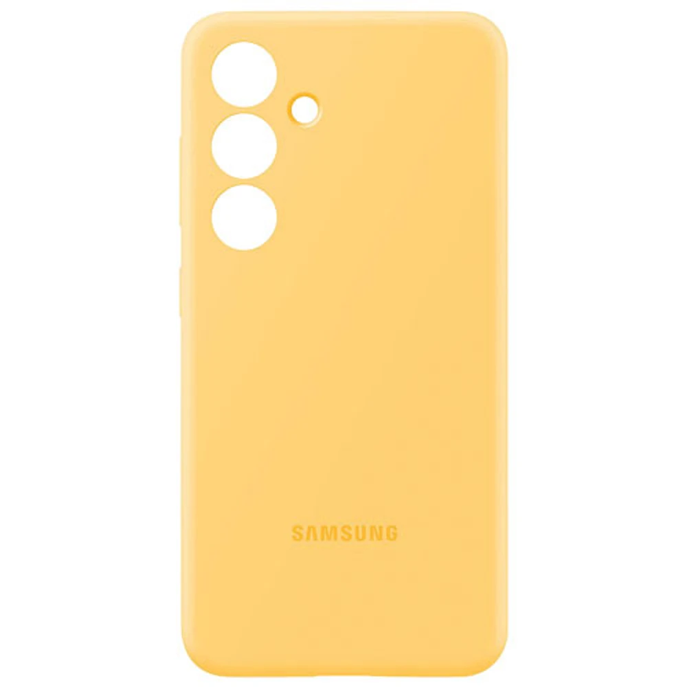 Samsung Silicone Fitted Soft Shell Case for Galaxy S24+ (Plus) - Yellow