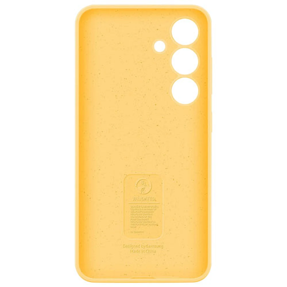 Samsung Silicone Fitted Soft Shell Case for Galaxy S24+ (Plus) - Yellow