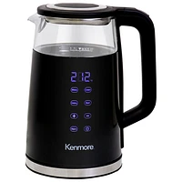 Kenmore Glass Electric Kettle with Digital Temperature Control - 1.8QT/1.7L - Glass