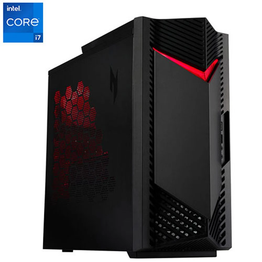 Acer Nitro N50 Gaming PC - Black/Red (Intel Ci7-14700F/1TB HDD/512GB SSD/16GB RAM/GeForce RTX 4060)